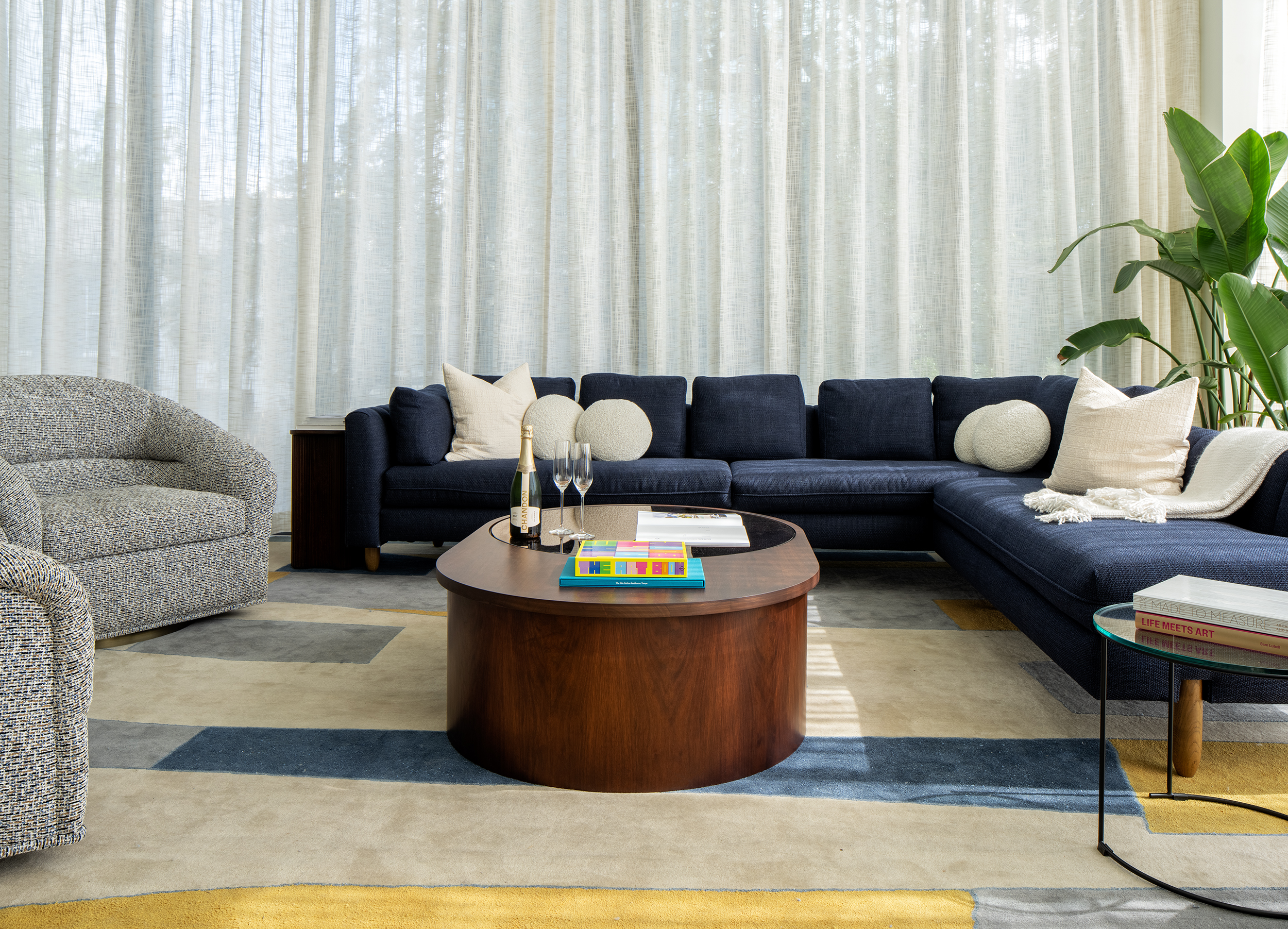 Ritz Residences Tampa Sales Center - Model Living Room Deco Vignette